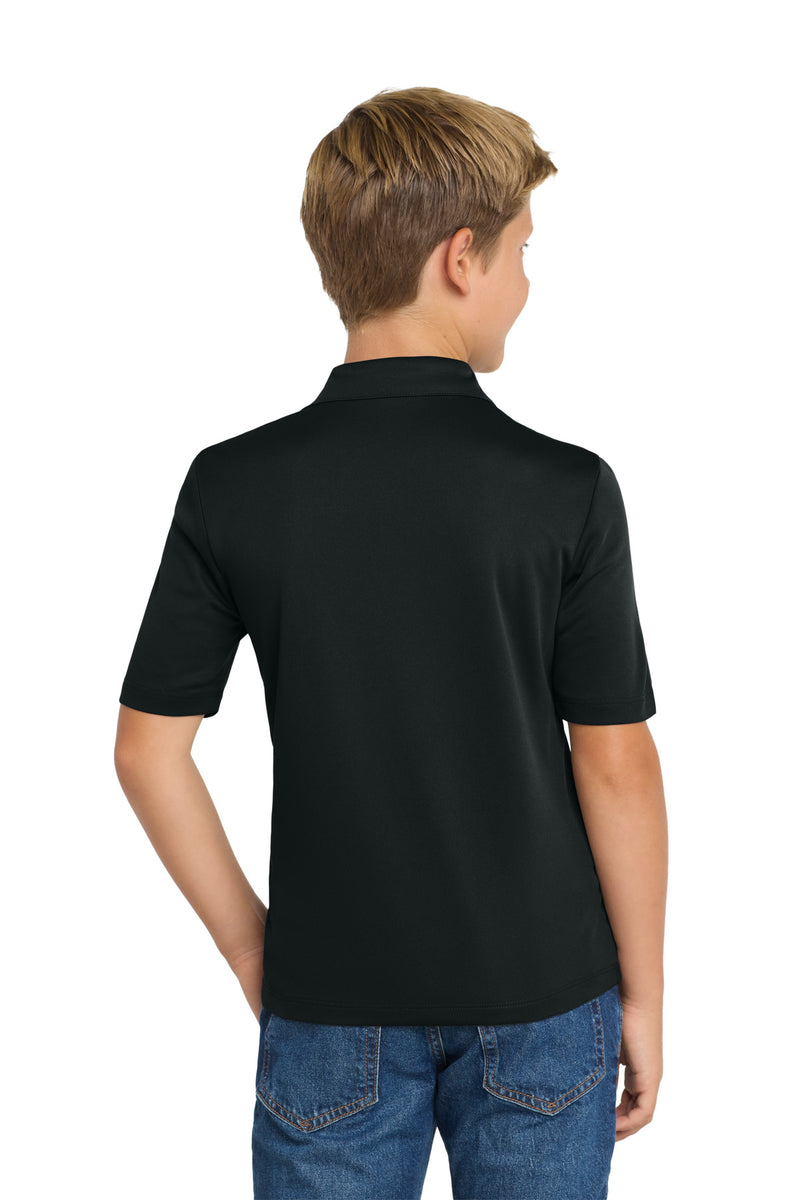 Port Authority Youth Silk Touch Performance Polo - Black