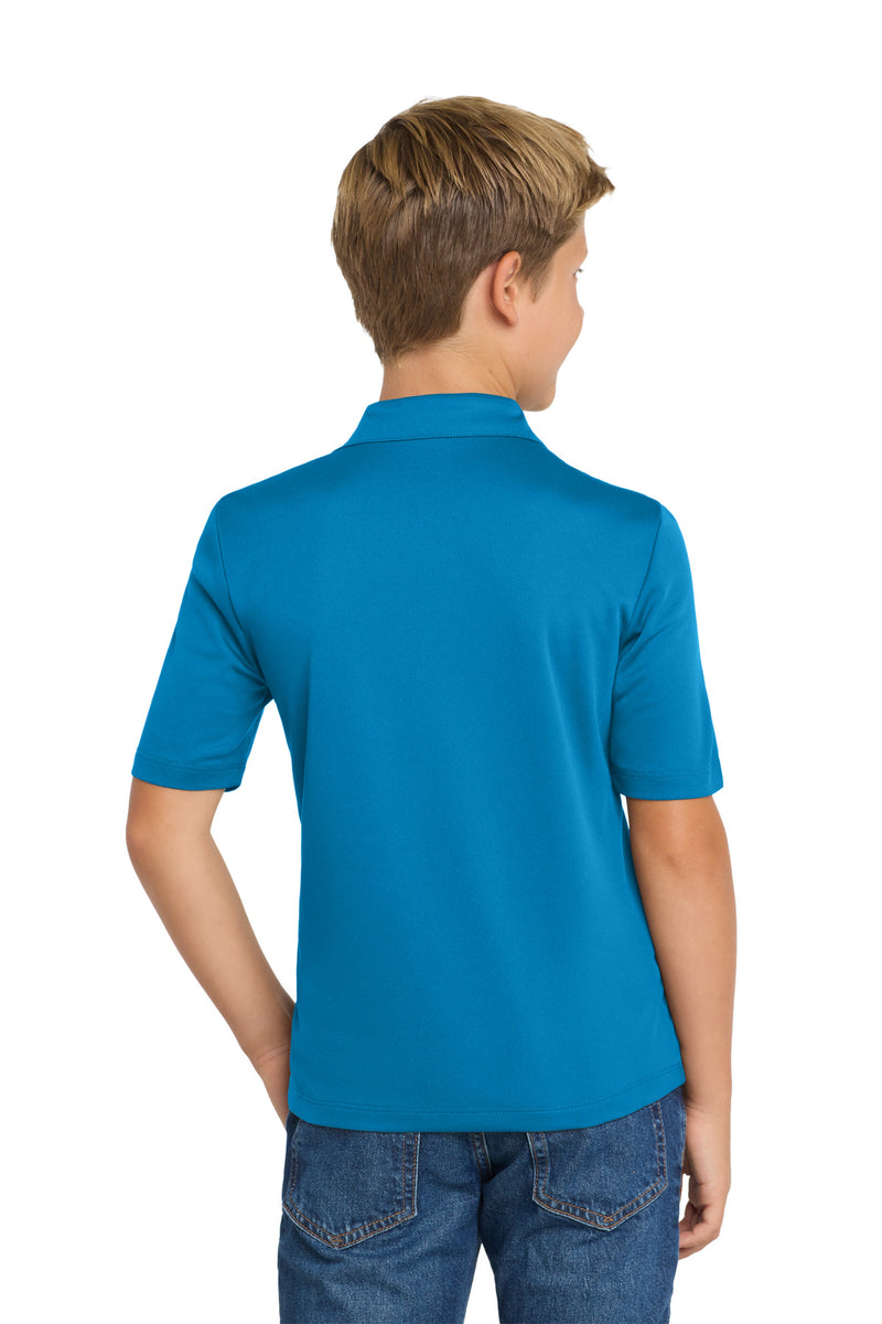 Port Authority Youth Silk Touch Performance Polo - Brilliant Blue