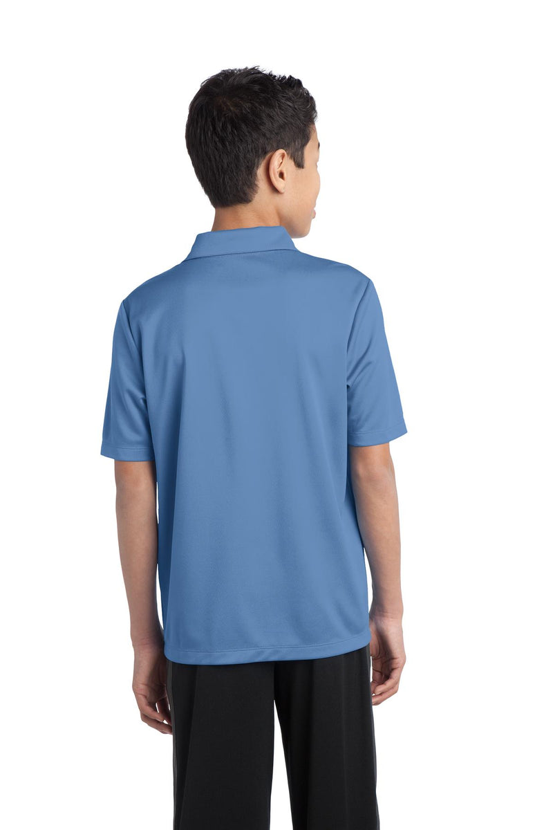 Port Authority Youth Silk Touch Performance Polo - Carolina Blue