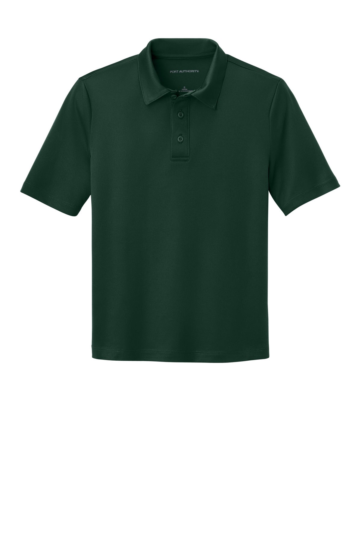 Port Authority Youth Silk Touch Performance Polo - Dark Green