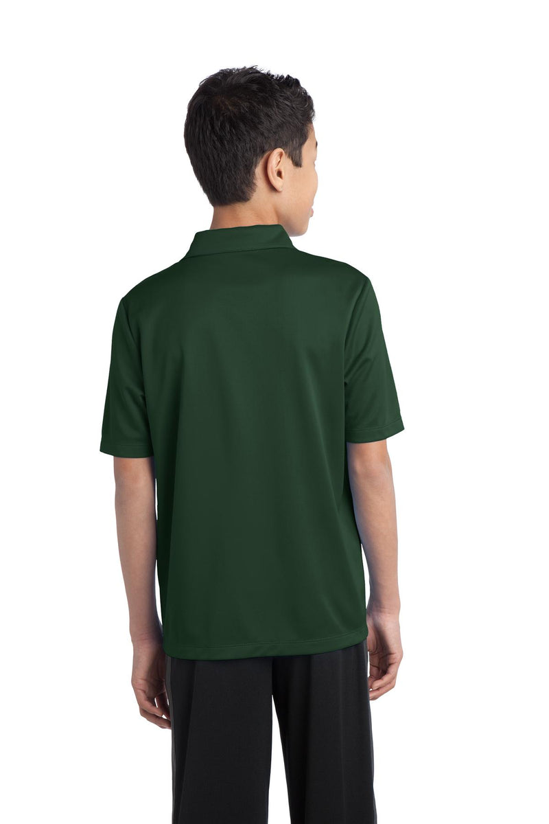 Port Authority Youth Silk Touch Performance Polo - Dark Green