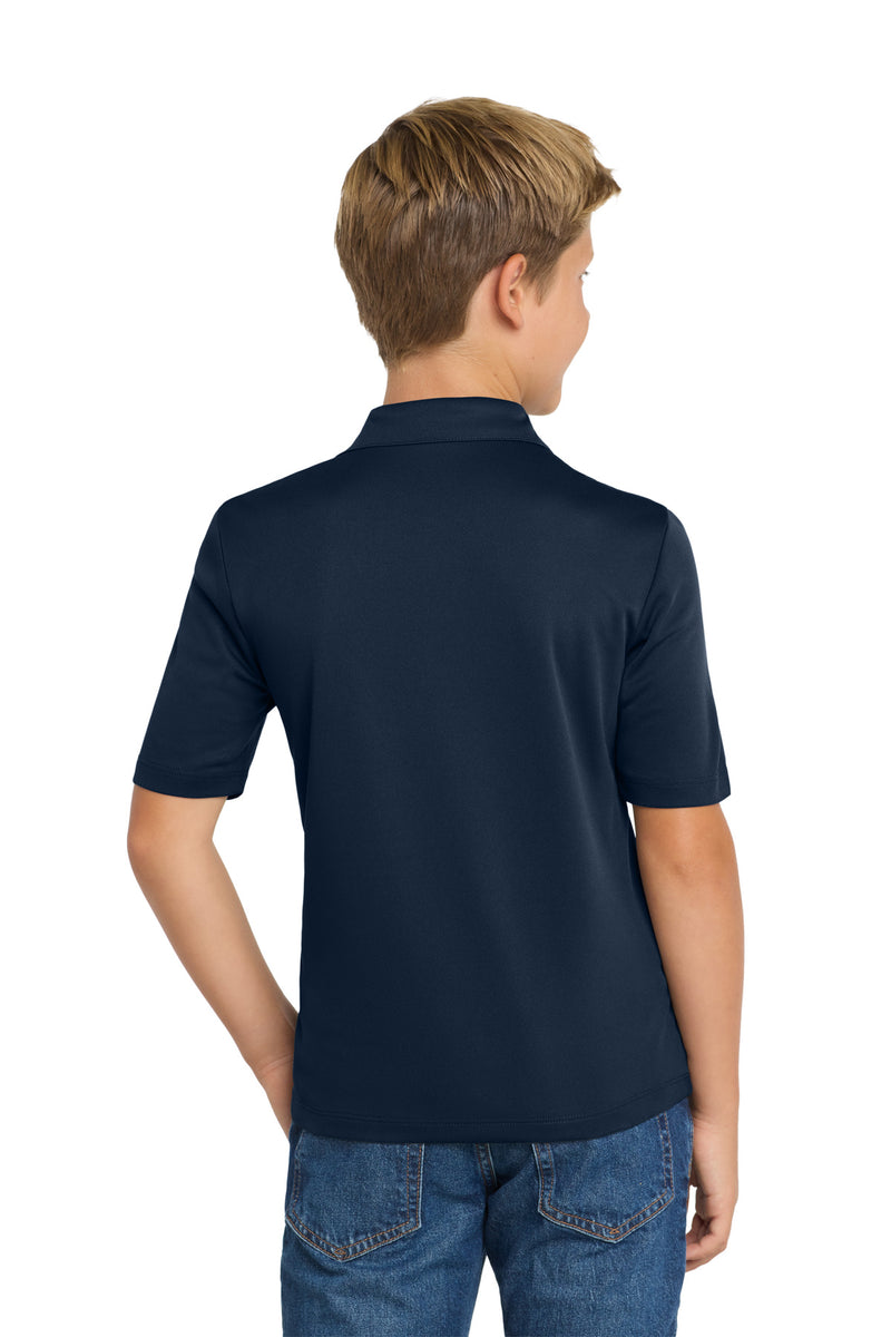 Port Authority Youth Silk Touch Performance Polo - Navy