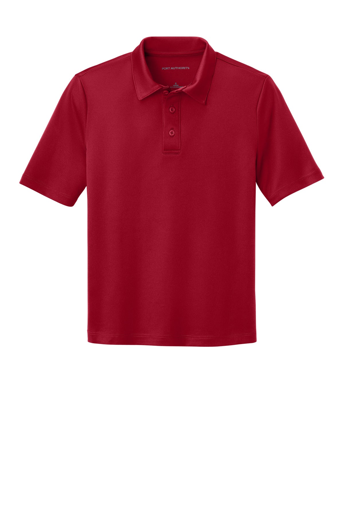 Port Authority Youth Silk Touch Performance Polo - Red
