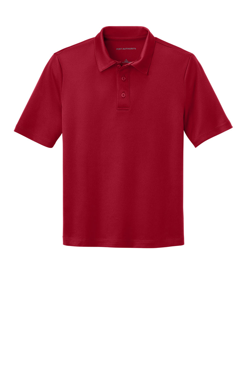Port Authority Youth Silk Touch Performance Polo - Red