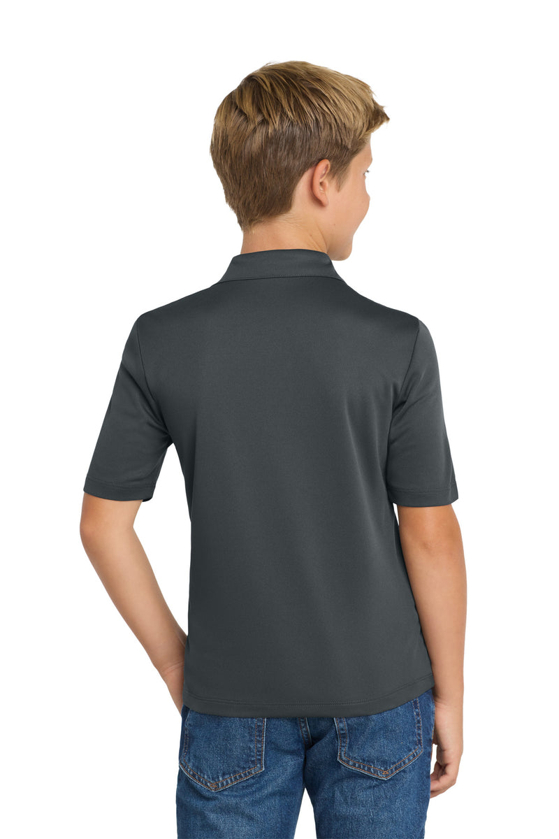 Port Authority Youth Silk Touch Performance Polo - Steel Grey