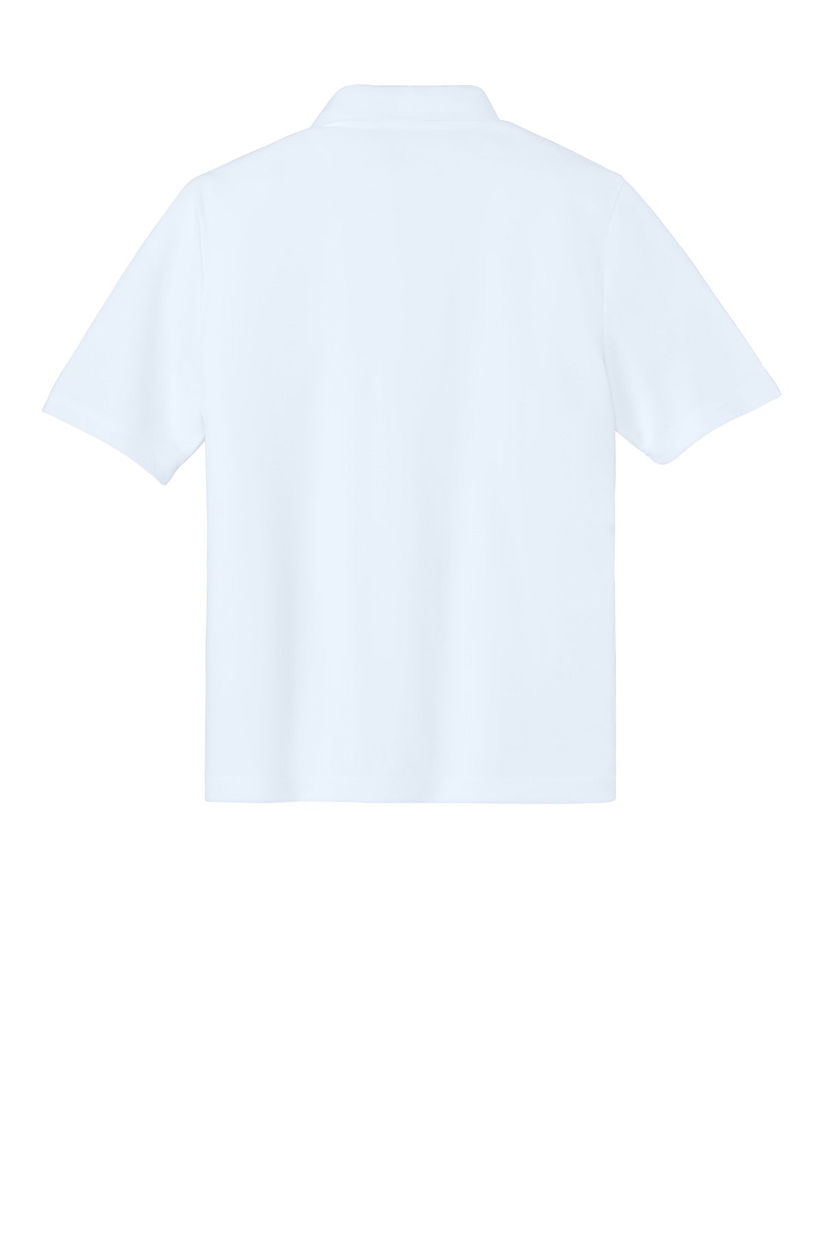 Port Authority Youth Silk Touch Performance Polo - White
