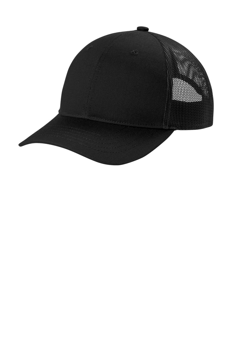 Port Authority Youth Snapback Trucker Cap - Black