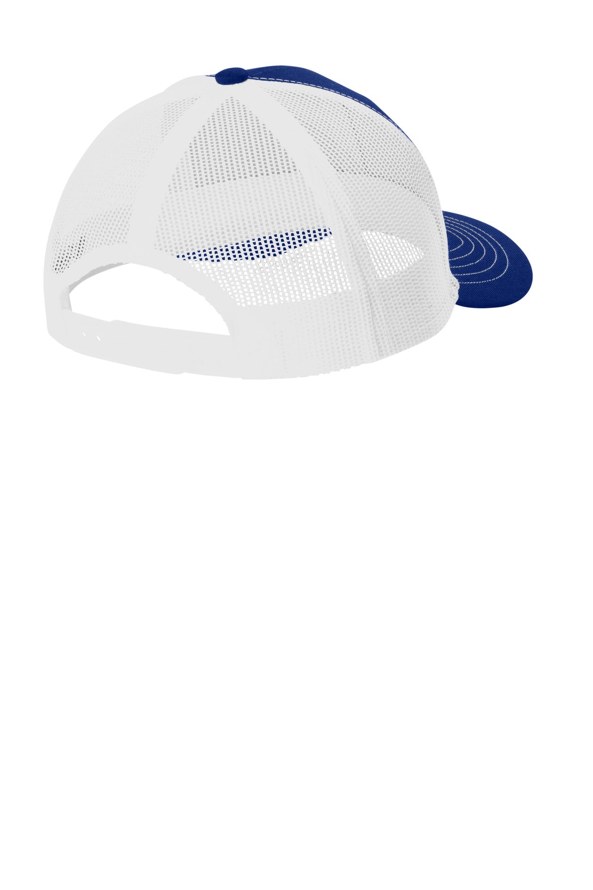 Port Authority Youth Snapback Trucker Cap - Patriot Blue/ White