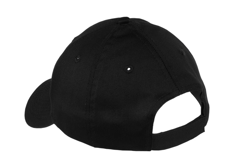 Port Authority Youth Six-Panel Twill Cap - Black