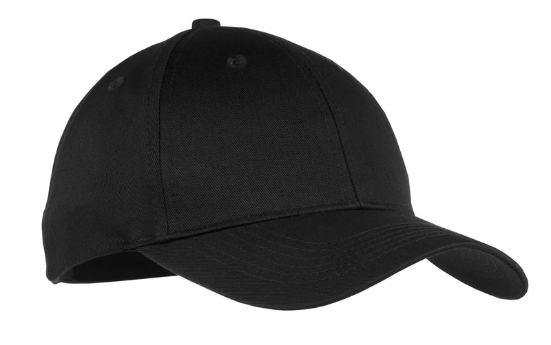 Port Authority Youth Six-Panel Twill Cap - Black