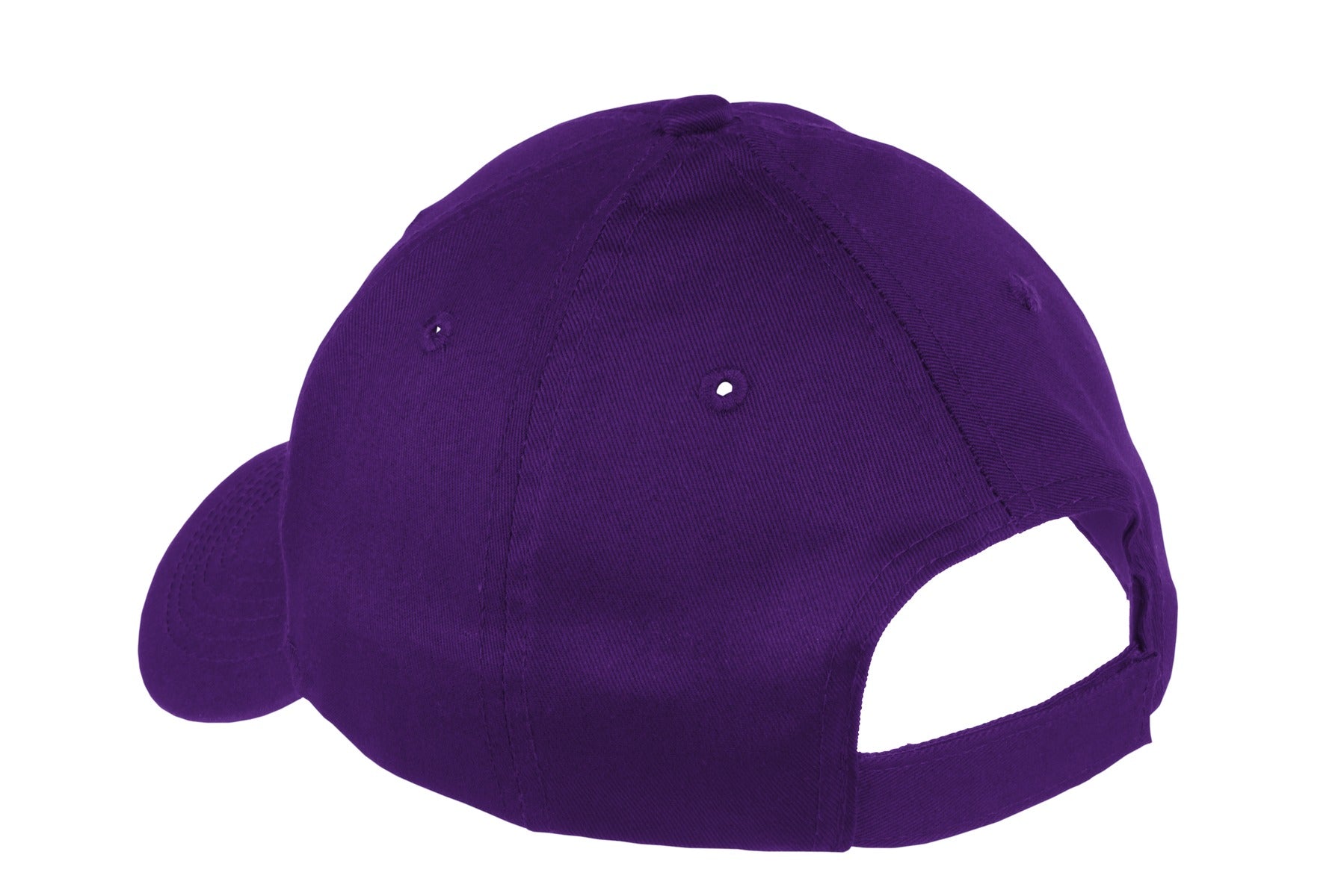 Port Authority Youth Six-Panel Twill Cap - Purple