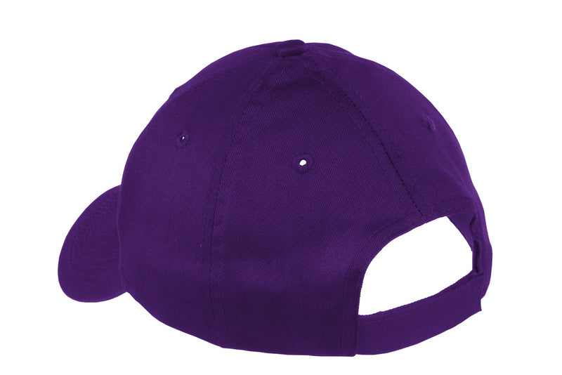 Port Authority Youth Six-Panel Twill Cap - Purple