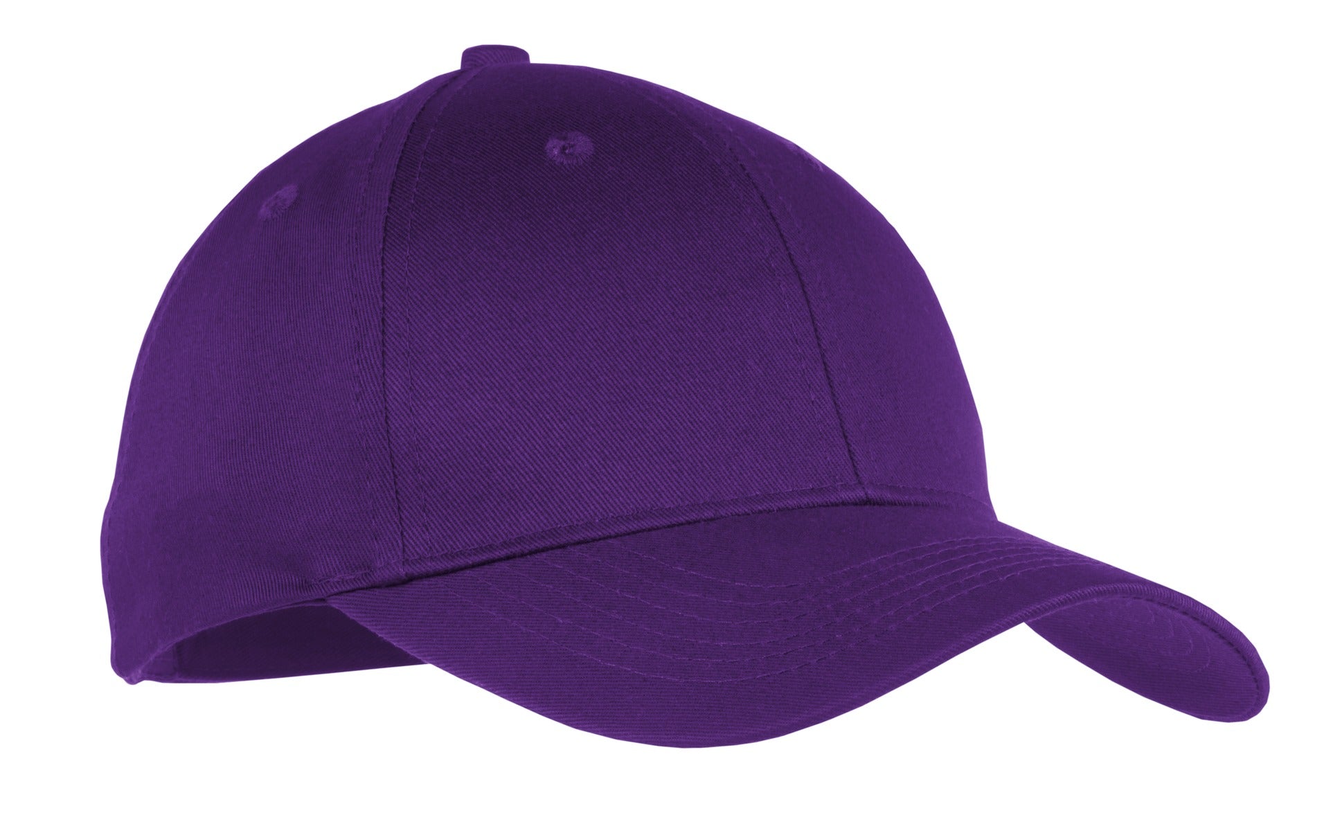 Port Authority Youth Six-Panel Twill Cap - Purple