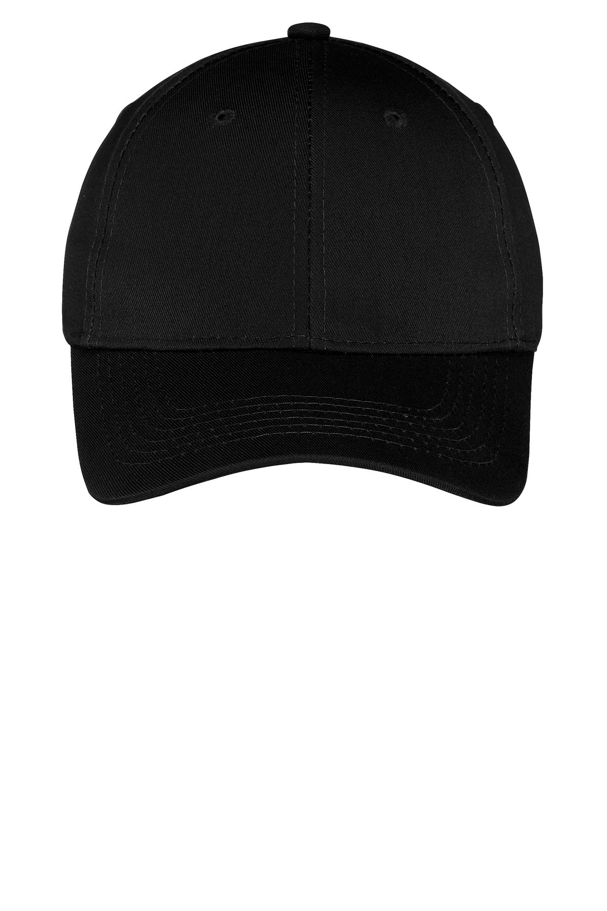 Port Authority Youth Six-Panel Twill Cap - Black