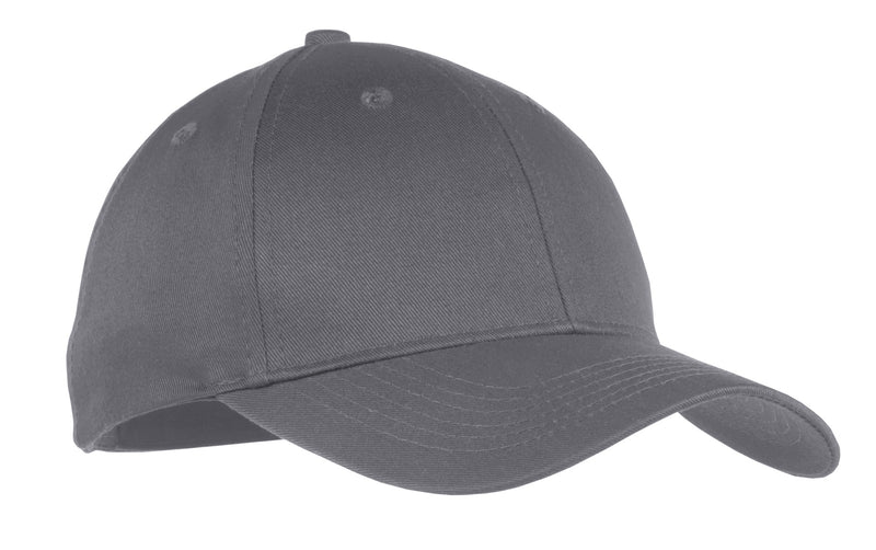 Port Authority Youth Six-Panel Twill Cap - Charcoal