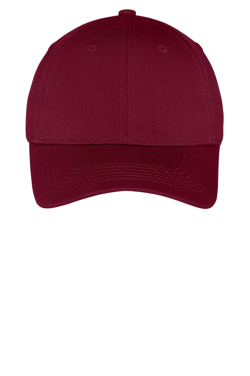 Port Authority Youth Six-Panel Twill Cap - Maroon
