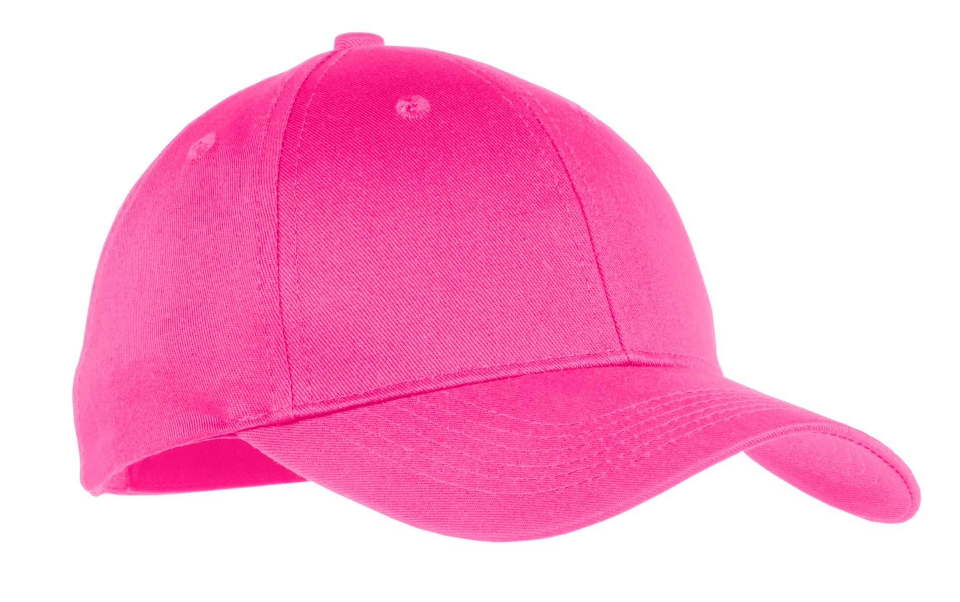 Port Authority Youth Six-Panel Twill Cap - Neon Pink