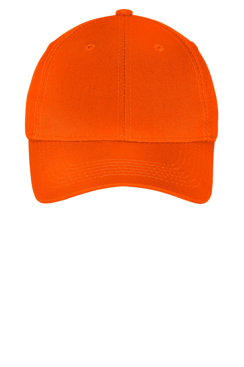 Port Authority Youth Six-Panel Twill Cap - Orange