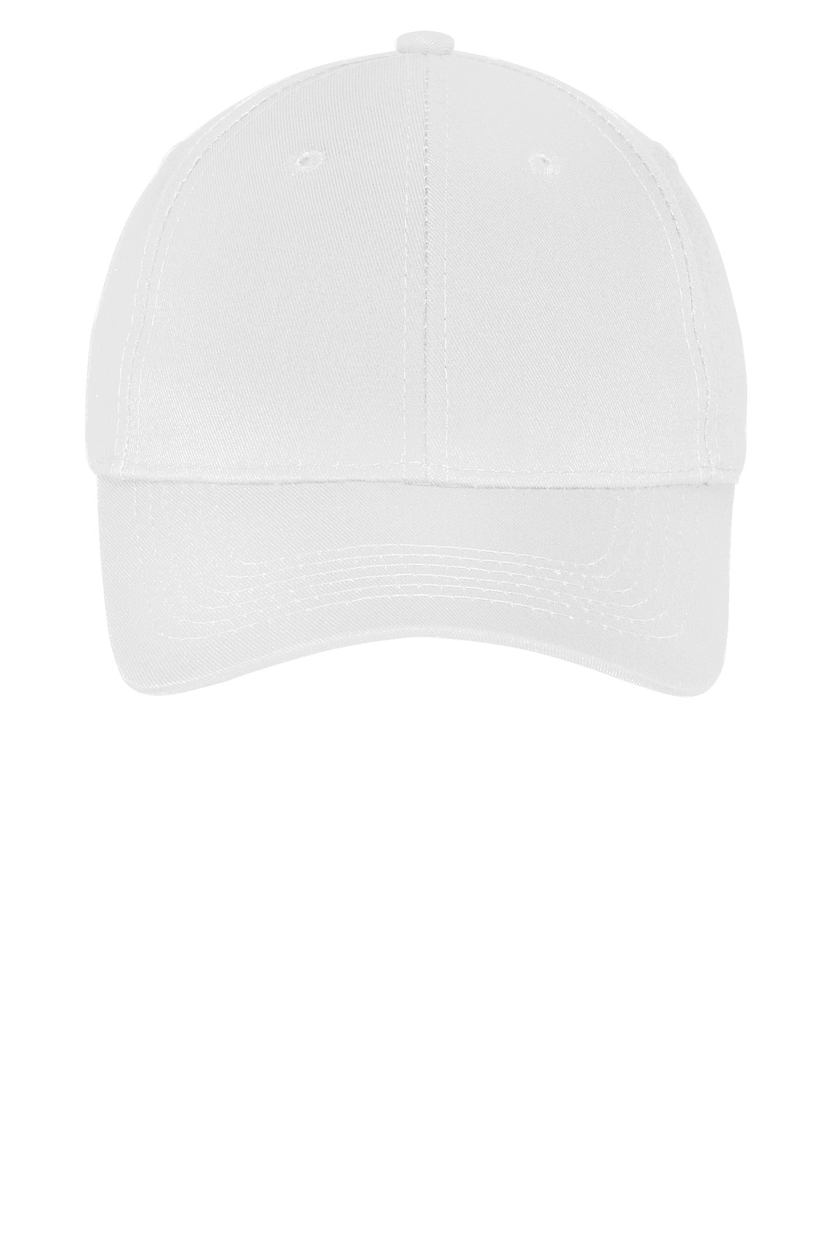 Port Authority Youth Six-Panel Twill Cap - White