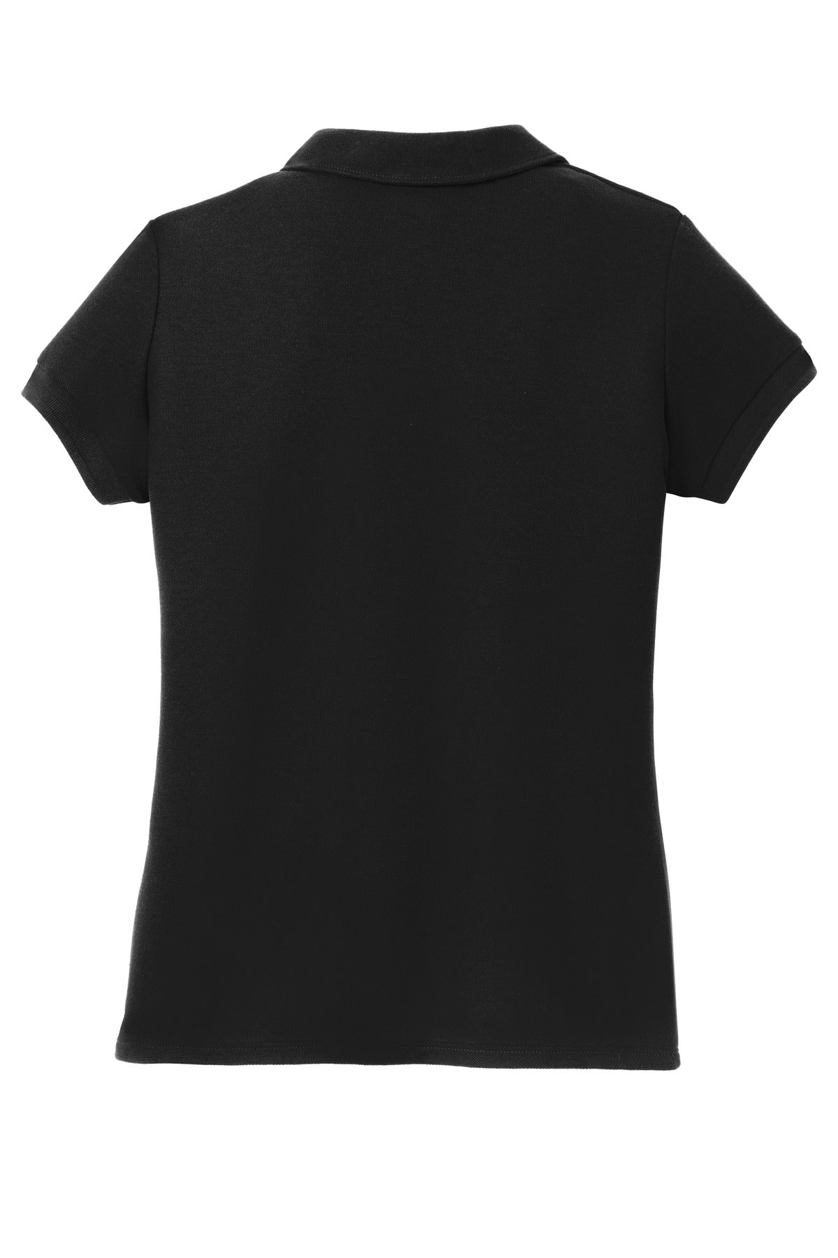 Port Authority Girls Silk Touch Peter Pan Collar Polo - Black