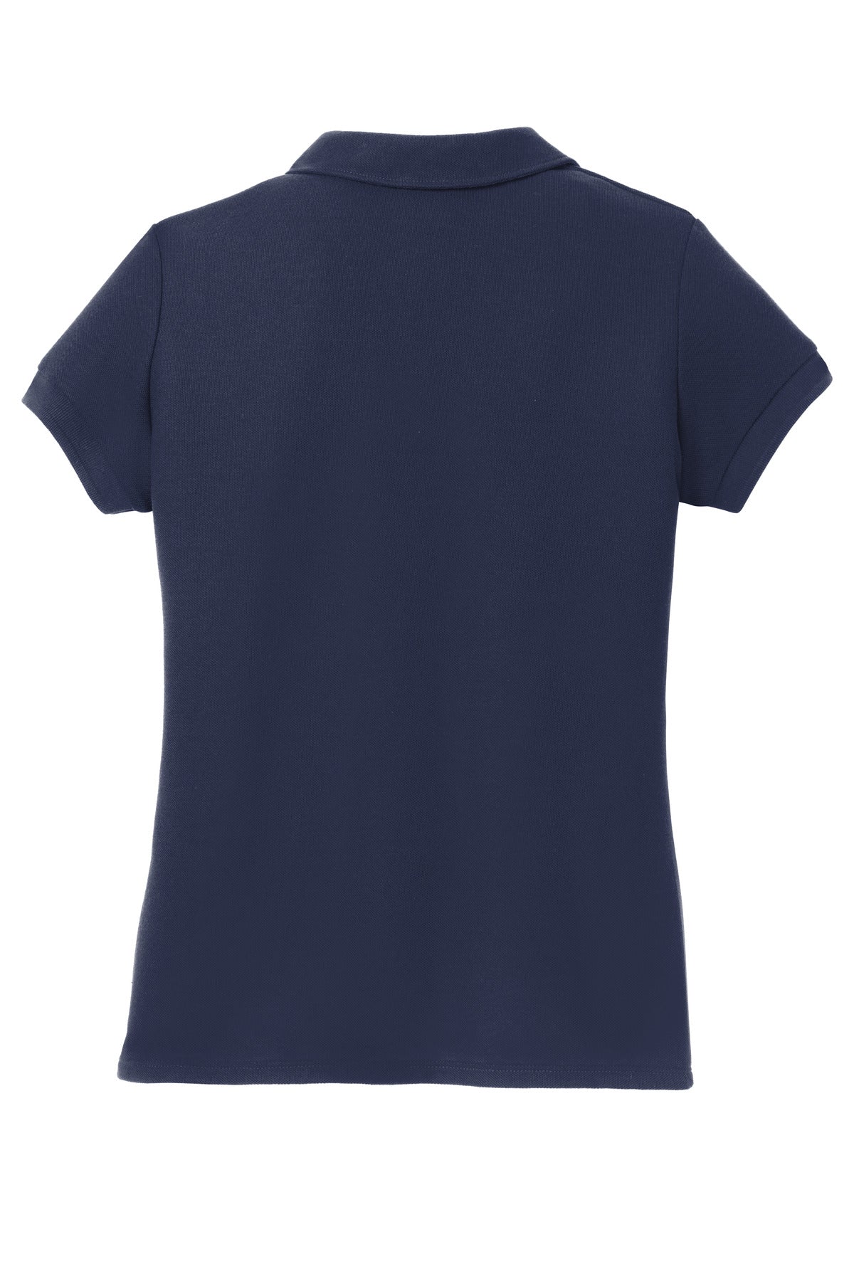 Port Authority Girls Silk Touch Peter Pan Collar Polo - Navy