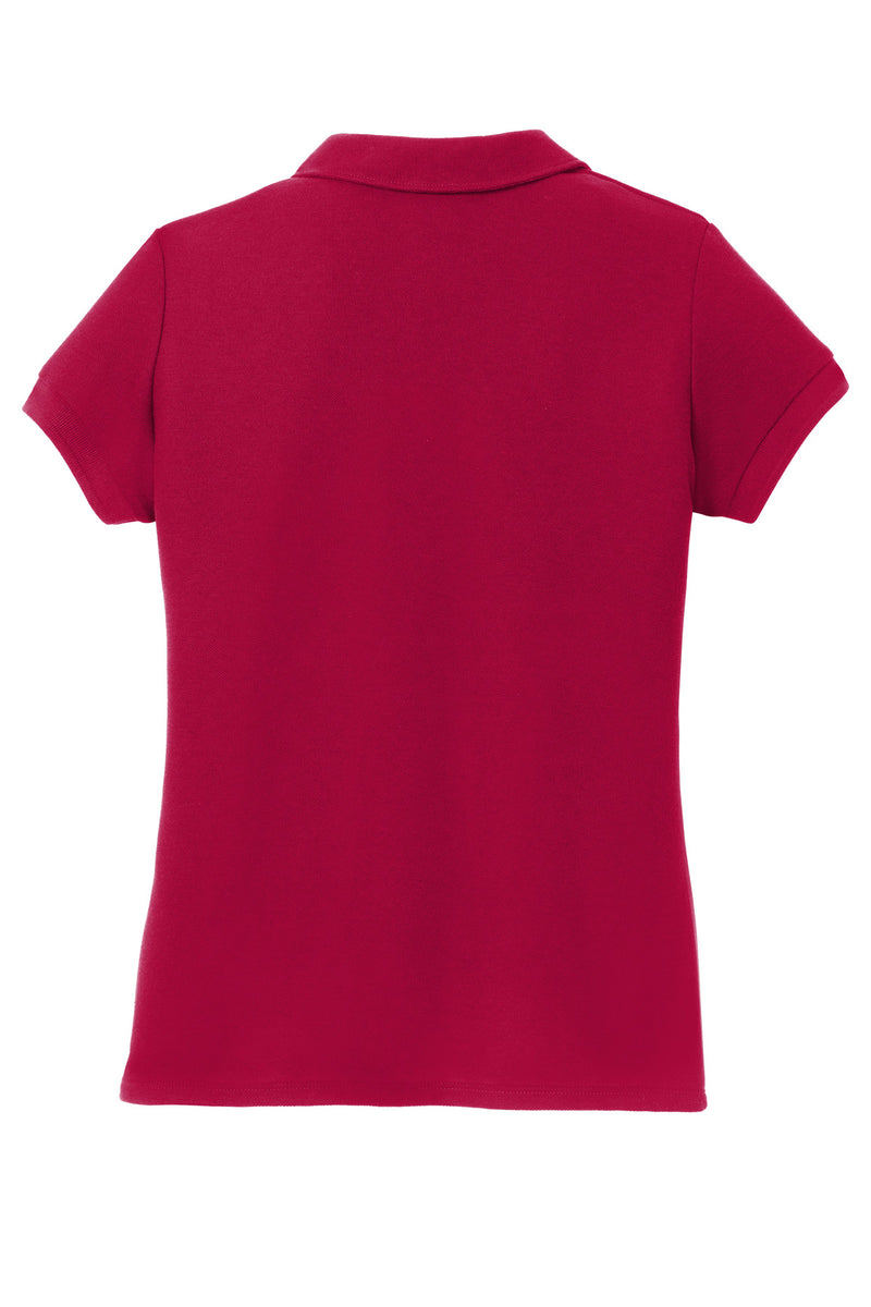 Port Authority Girls Silk Touch Peter Pan Collar Polo - Red