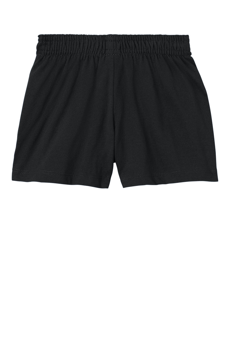 Sport-Tek Girls Jersey Knit Squad Short - Black
