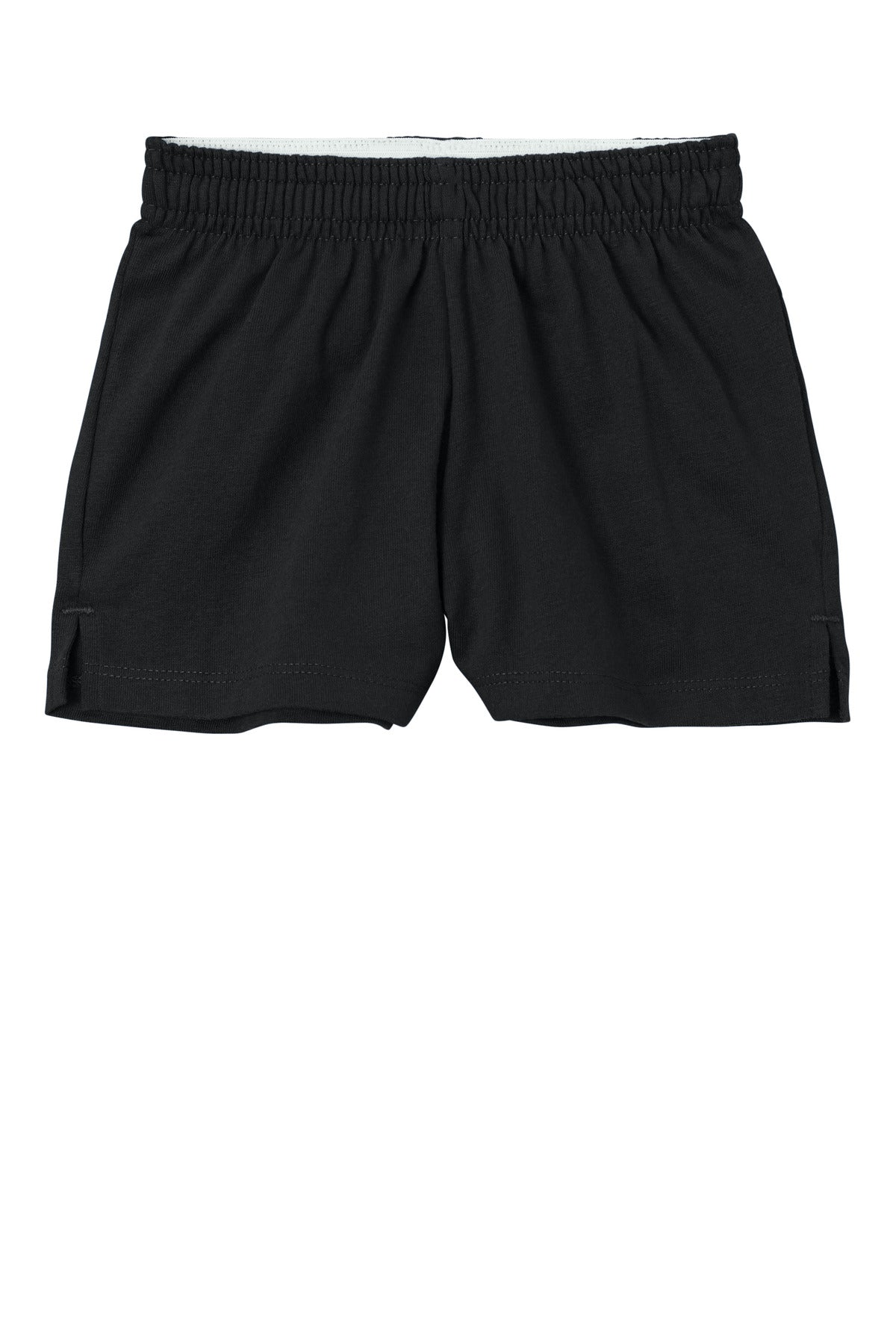 Sport-Tek Girls Jersey Knit Squad Short - Black