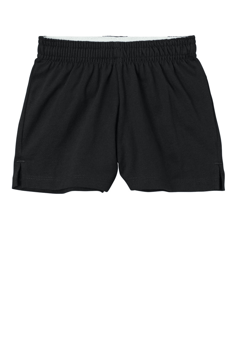 Sport-Tek Girls Jersey Knit Squad Short - Black