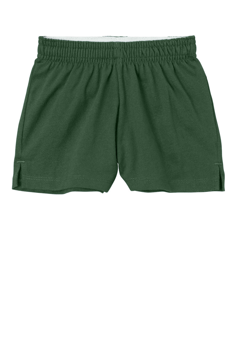 Sport-Tek Girls Jersey Knit Squad Short - Forest Green