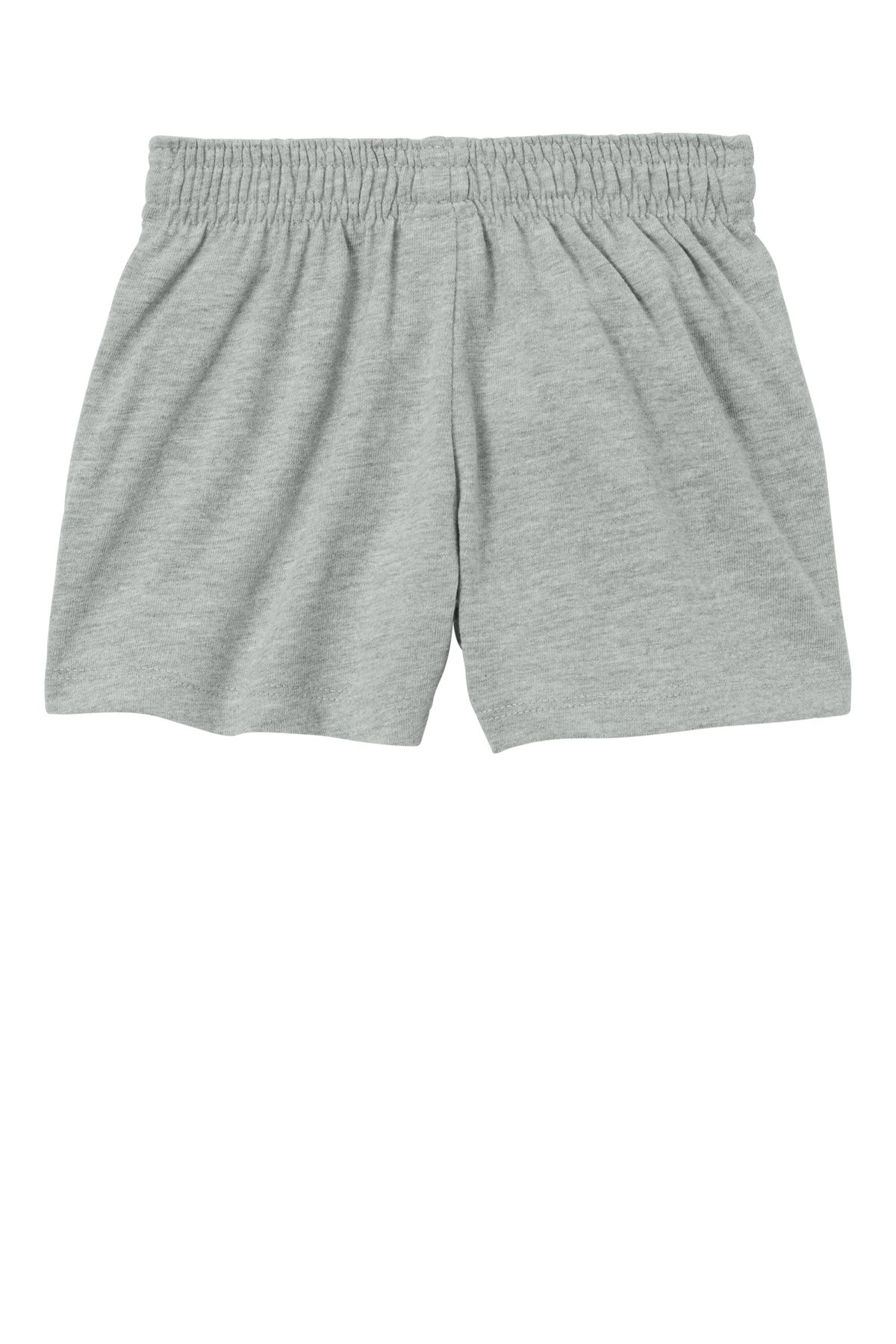 Sport-Tek Girls Jersey Knit Squad Short - Heather Grey