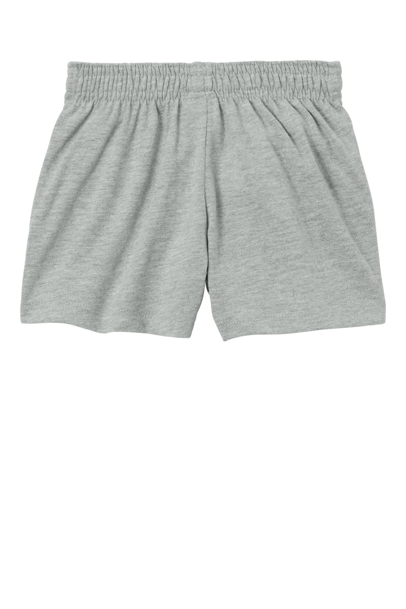 Sport-Tek Girls Jersey Knit Squad Short - Heather Grey