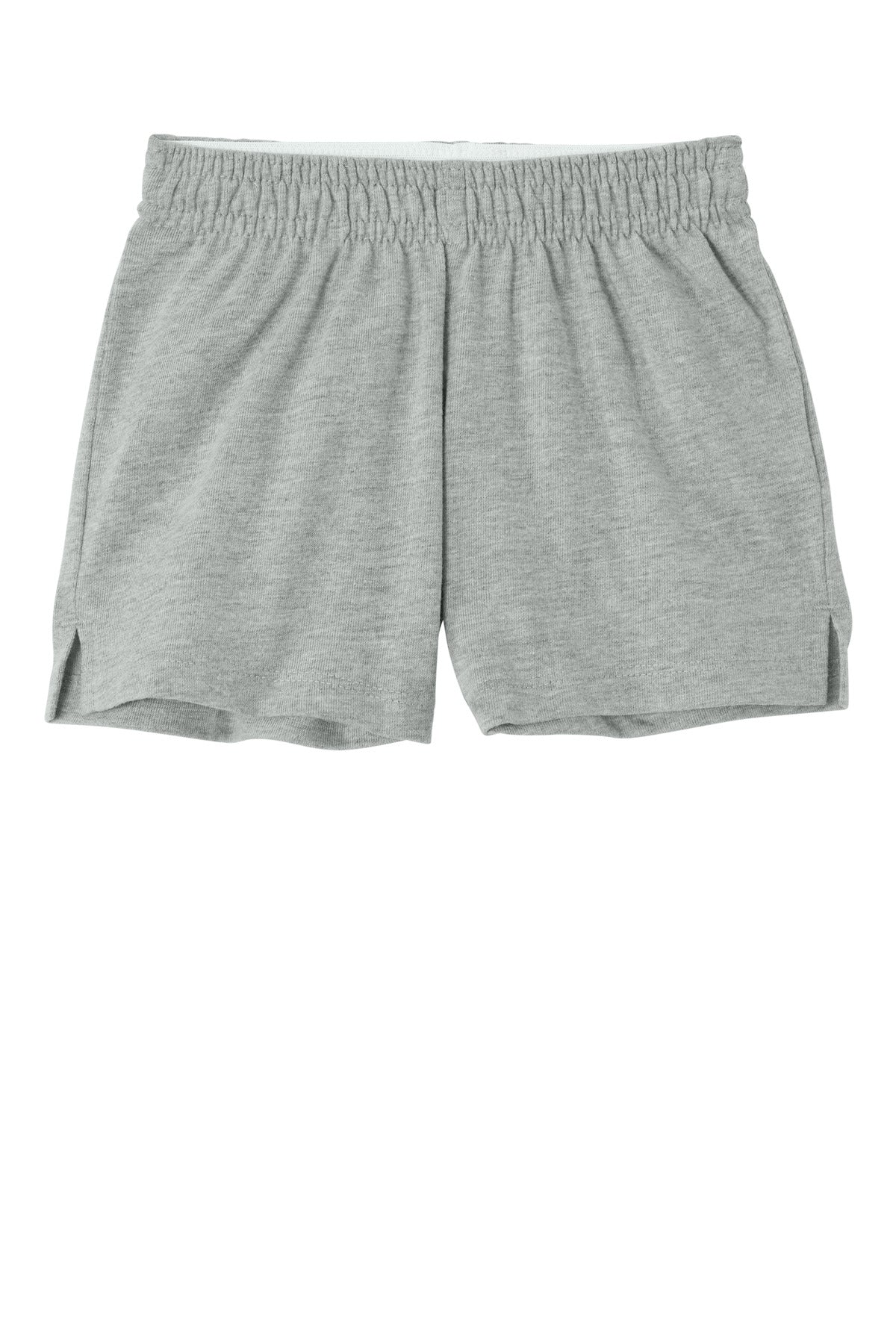 Sport-Tek Girls Jersey Knit Squad Short - Heather Grey