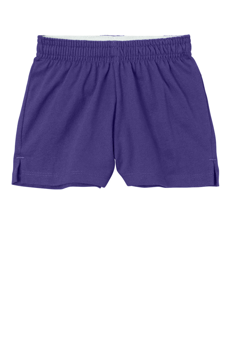 Sport-Tek Girls Jersey Knit Squad Short - Purple