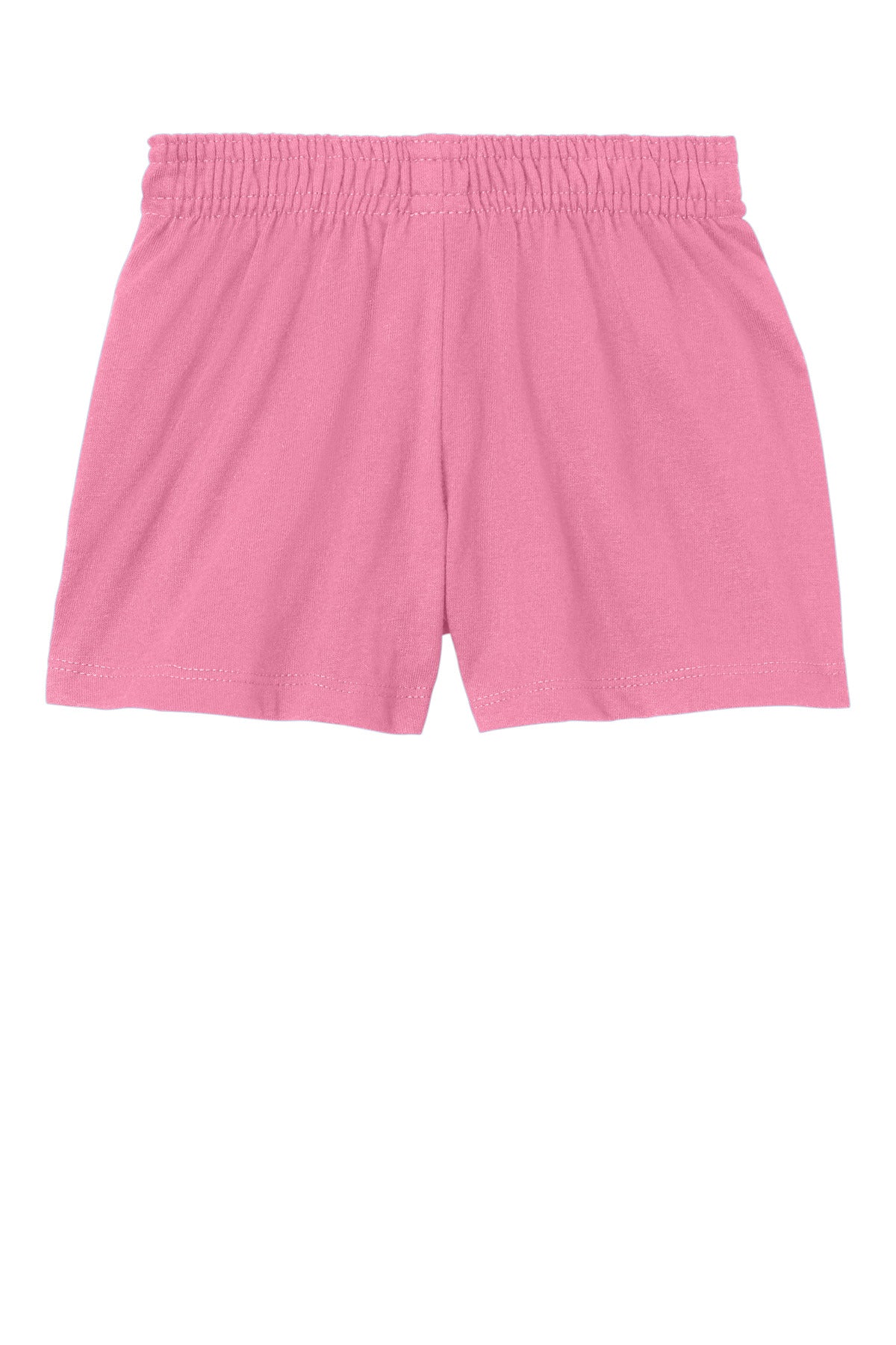 Sport-Tek Girls Jersey Knit Squad Short - True Pink