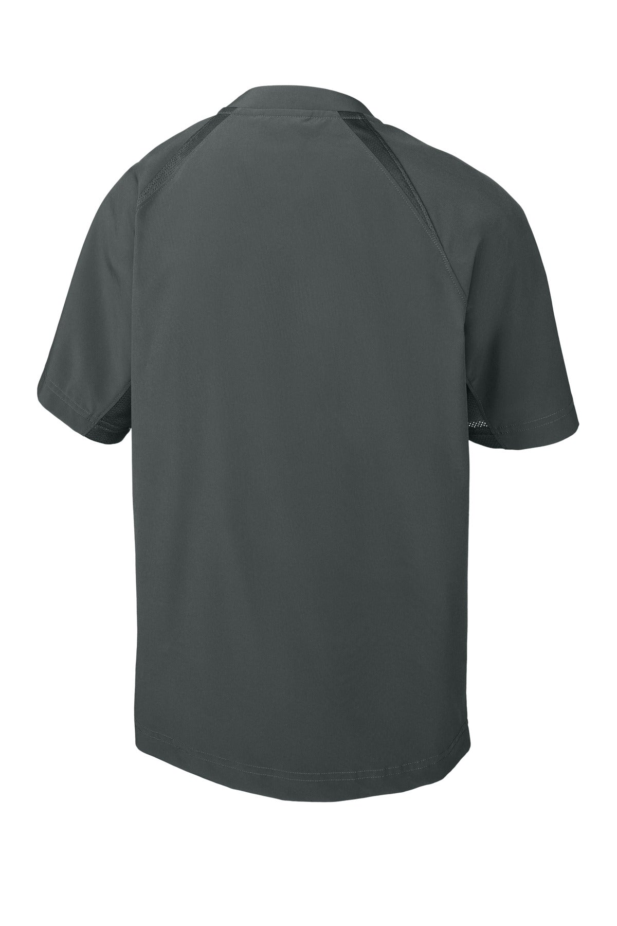 Sport-Tek Youth Repeat 1/2-Zip Short Sleeve Jacket - Iron Grey