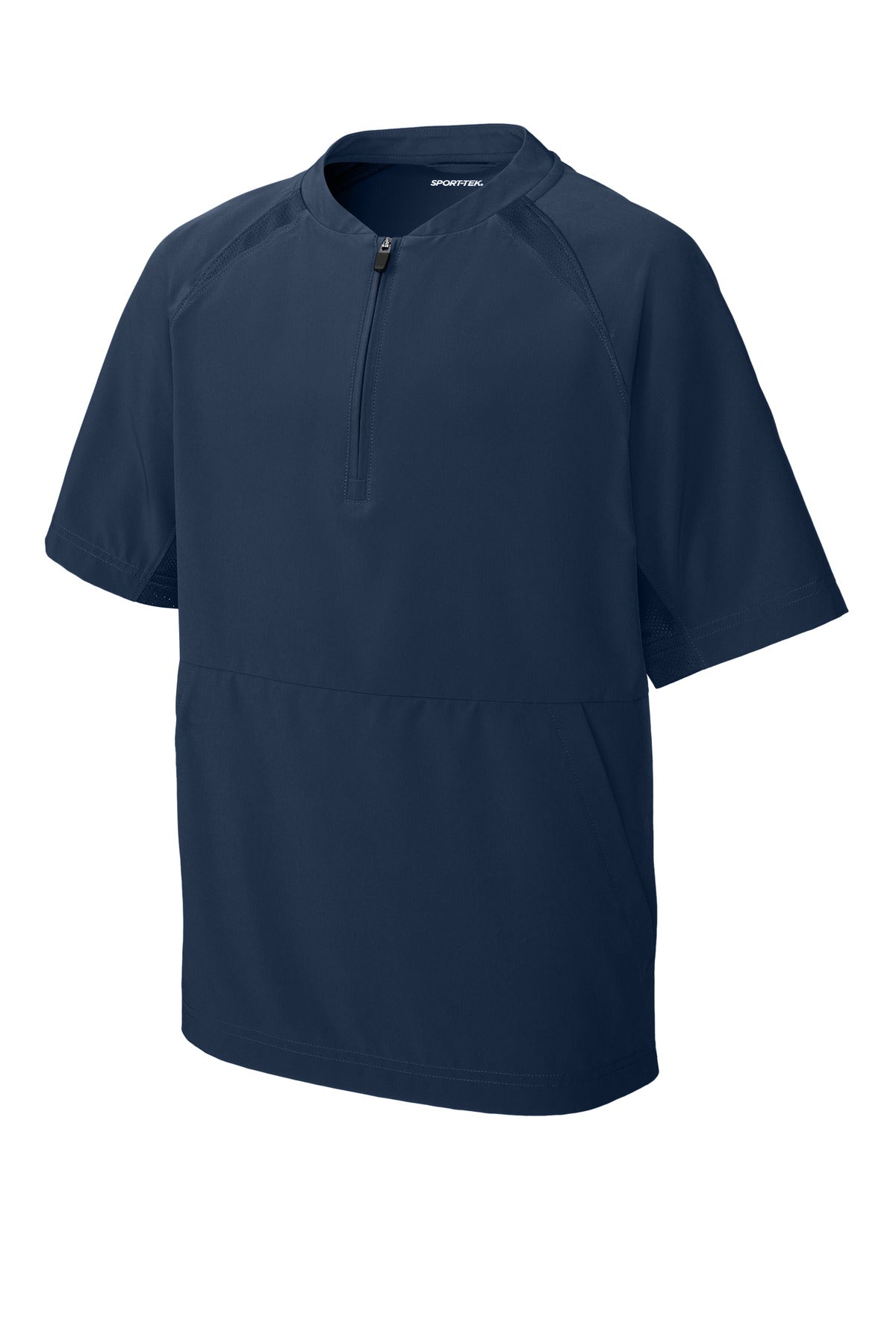 Sport-Tek Youth Repeat 1/2-Zip Short Sleeve Jacket - True Navy