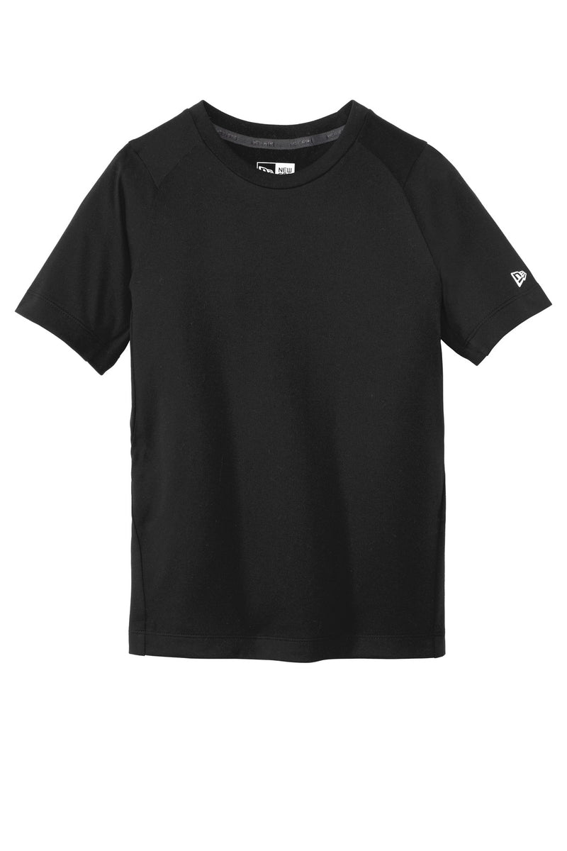 New Era  Youth Series Performance Crew Tee - Black Solid
