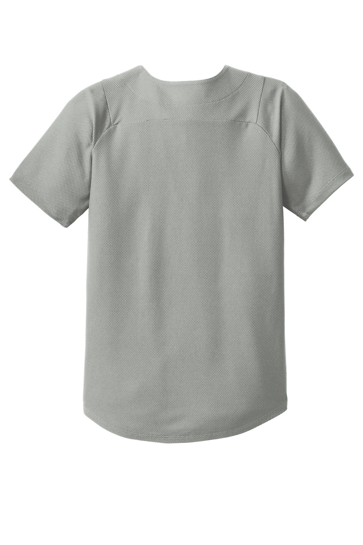 New Era  Youth Diamond Era Full-Button Jersey - Grey