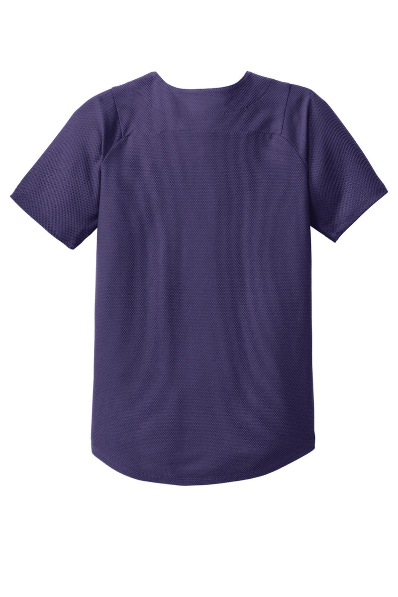 New Era  Youth Diamond Era Full-Button Jersey - Purple