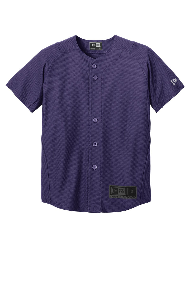 New Era  Youth Diamond Era Full-Button Jersey - Purple
