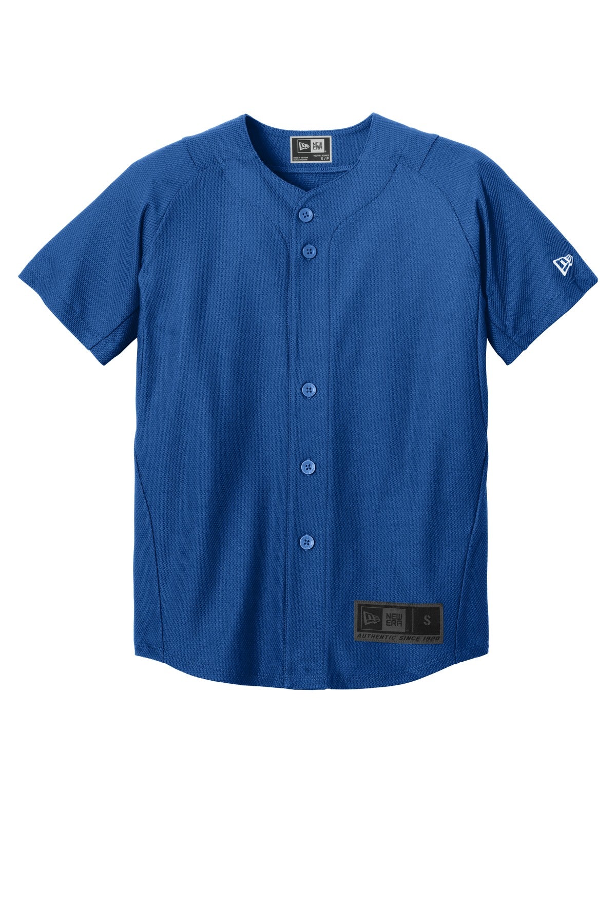 New Era  Youth Diamond Era Full-Button Jersey - Royal