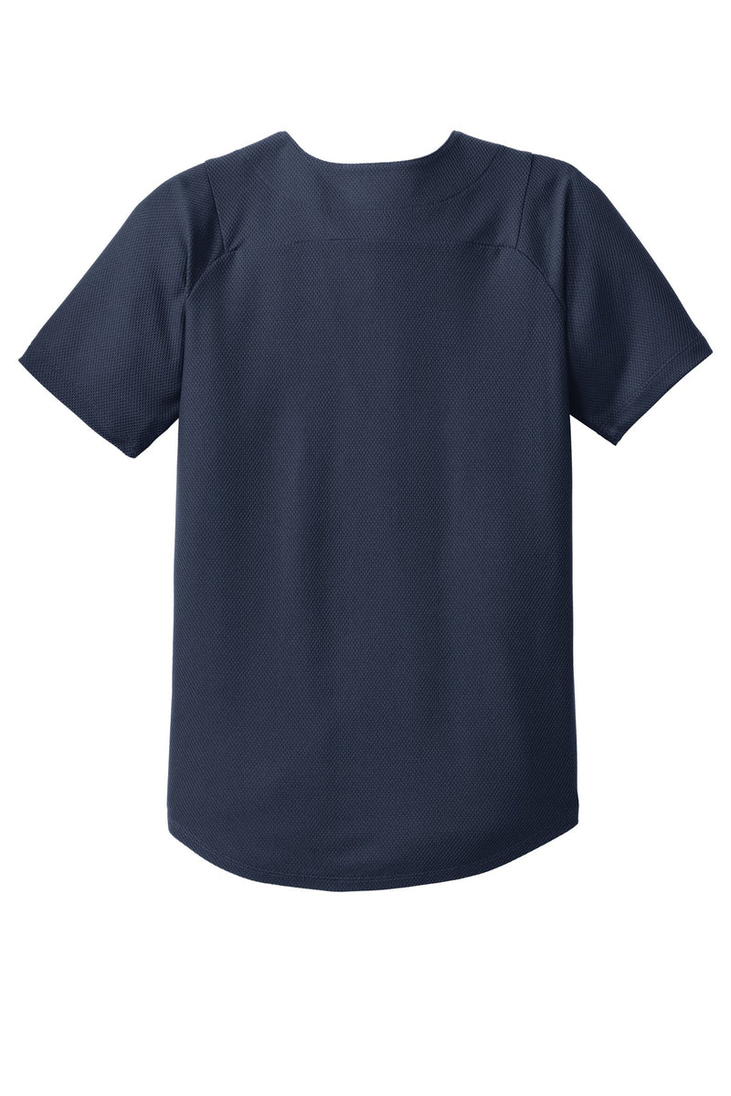 New Era  Youth Diamond Era Full-Button Jersey - True Navy