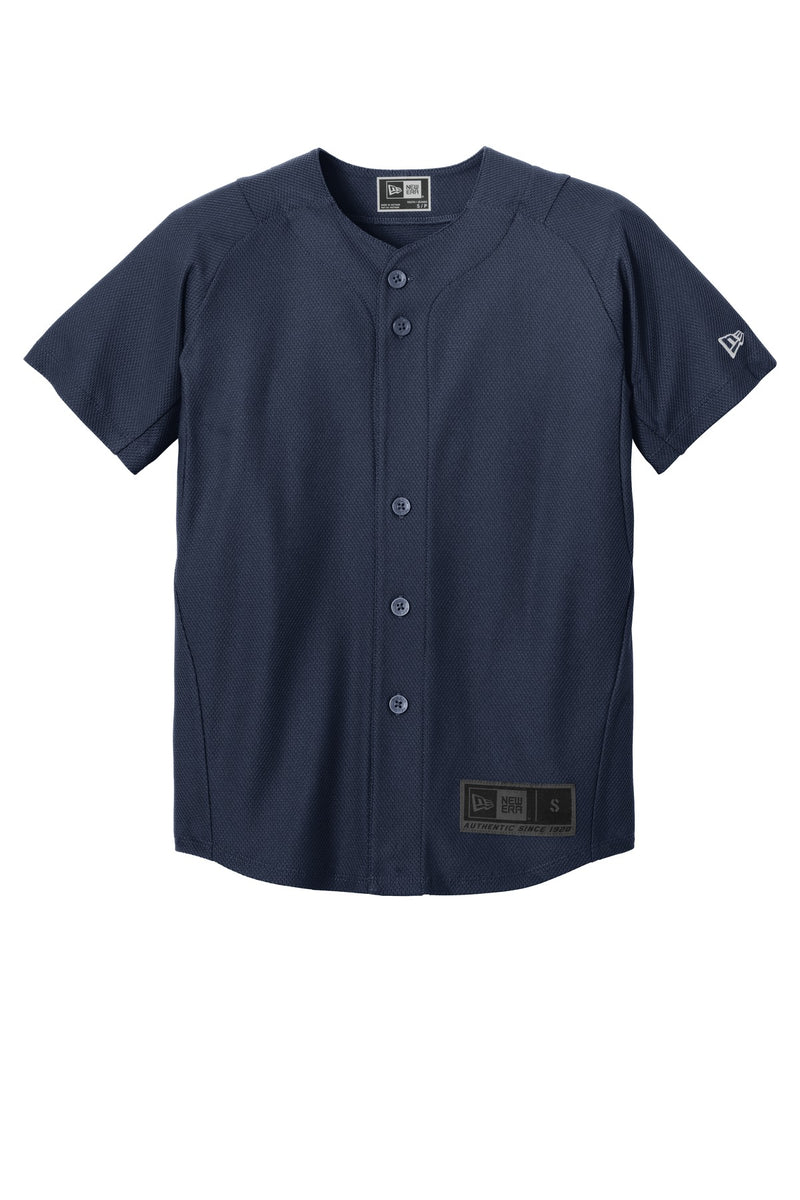 New Era  Youth Diamond Era Full-Button Jersey - True Navy