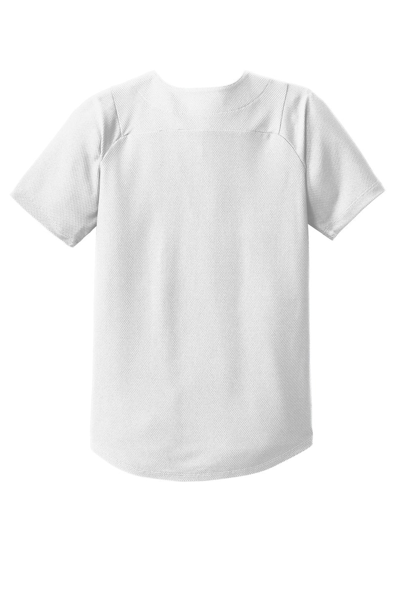 New Era  Youth Diamond Era Full-Button Jersey - White