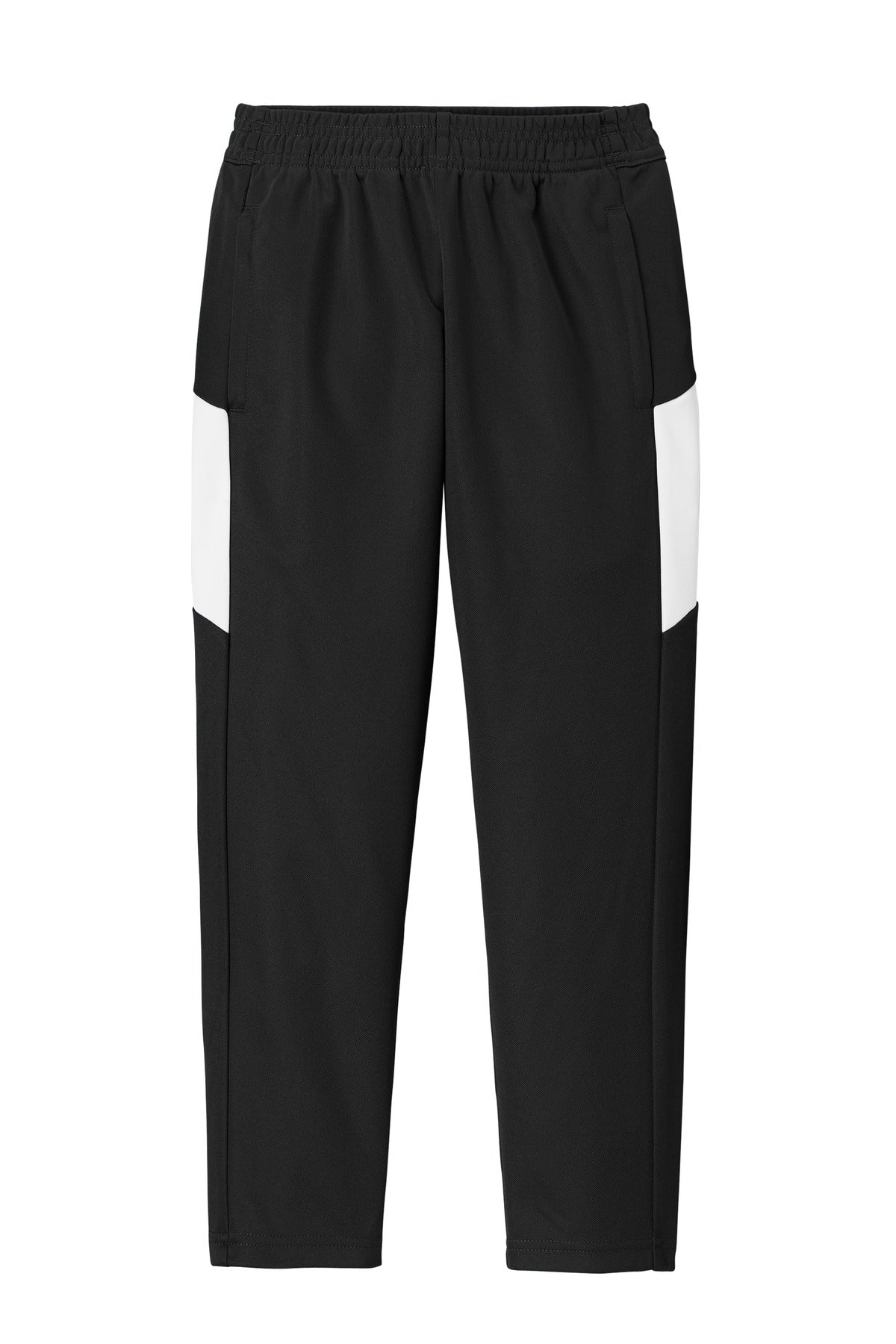 Sport-Tek Youth Travel Pant - Black/ White