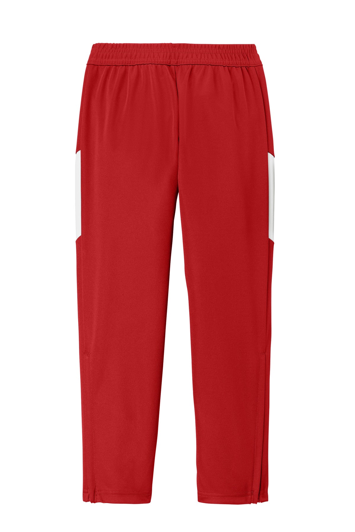 Sport-Tek Youth Travel Pant - Deep Red/ White