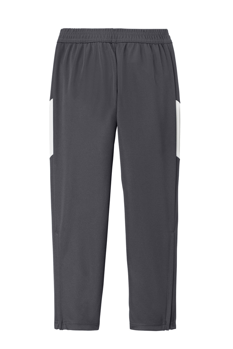 Sport-Tek Youth Travel Pant - Iron Grey/ White