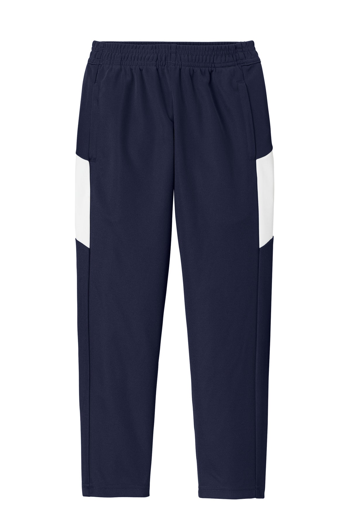 Sport-Tek Youth Travel Pant - True Navy/ White