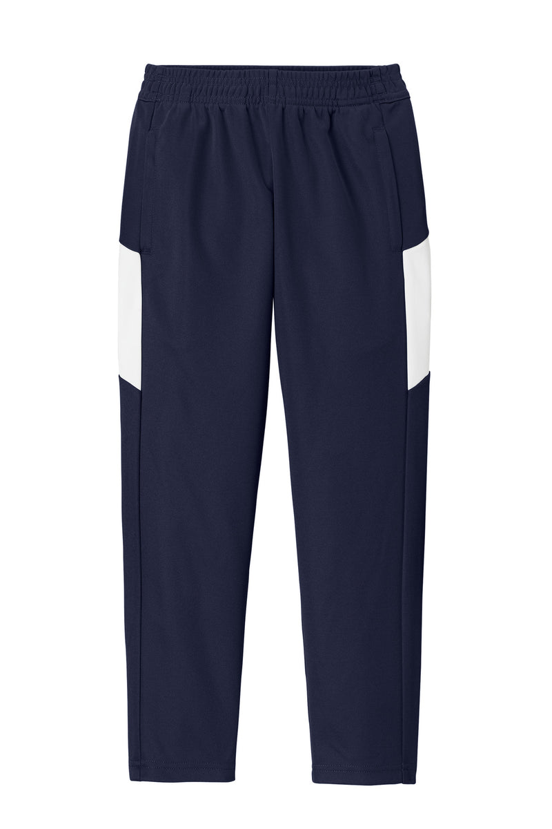 Sport-Tek Youth Travel Pant - True Navy/ White